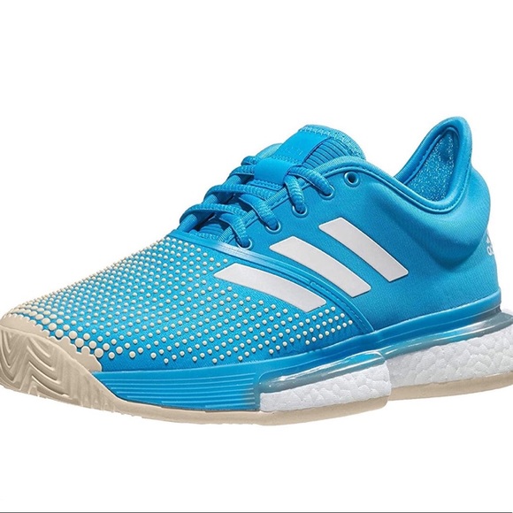 adidas Shoes - NEW Adidas Solecourt Shock Cyan Blue Size 7